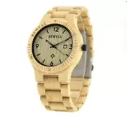 Men's Ultra-Thin Wooden Quartz Watch with Luminous Features