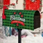 Reusable Santa Claus Mailbox Wraps Elastic Snowmen Post Box Cover Christmas