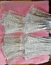 Plastic Pearl Sticks Wedding Floral NOS 50 bags of 8 in each bag 400 total