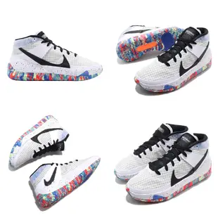 Nike 籃球鞋 KD13 EP 黑 白 藍 彩色 任選 男鞋 Air Zoom氣墊 XDR 耐磨鞋底 KD 【ACS】