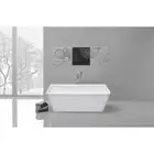 Bathroom SQUARE 1700mm Back to Wall Freestanding Bath Tub