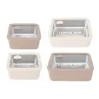 Lunch Container Visible Microwave Safe Portable 304 Stainless Steel Lunch US