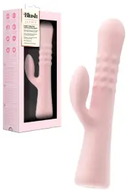 Blush Jaymie 9.25" Expanding Silicone Rabbit Vibrator