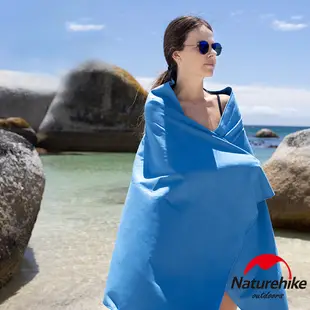 Naturehike 曉籟抗菌速乾浴巾 藍色 FS009