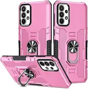 Compatible with Samsung Galaxy A23 / A23 5G Case,Magnetic Kickstand Shockproof Protective Cover,Compatible with Samsung Galaxy M23 5G Case 2 in 1 Phone Case Cover Pink