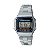 在飛比找momo購物網優惠-【CASIO 卡西歐】回到未來方款經典電子錶-銀(A-168