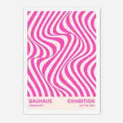 Galrie Bauhaus Frankfurt 1923 Exhibition Poster - Vintage Abstract Art Print, White Frame, 70 x 100cm (28 x 40inch)