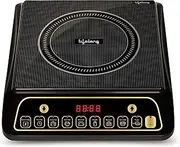 Lifelong Inferno LLIC60 2000 Watt Induction Cooktop for Home with 7 Preset Indian Menu Option and Auto-Shut Off | Easy Cooking, 1 Year Manufacturer's Warranty (Black)