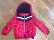 Tommy Hilfiger Kids Puffer Jacket Red 4T NWT $90