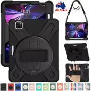 For iPad Air 11" inch M2 2024 Shockproof Heavy Duty Case Rotating Stand Cover