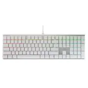 CHERRY MX 10.0 RGB Gaming Keyboard MX Low Profile Red Switch Silver/White Version