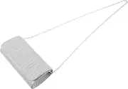 [GLSTOY] Stylish Shiny Pleated Clutch Bag Fashionable Wedding Clutch Purse for Women's Evening Outfits Crossbody Shoulder Bag