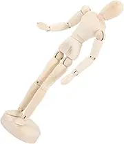 STOBOK Wooden Drawing Mannequin Figure Movable Art Model for Sketching Painting Wooden Doll with Flexible Joints for Artists Creative Projects