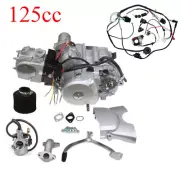 125cc Semi Engine Motor Carburetor w/Reverse Wiring for Go Kart Golf Cart Taotao