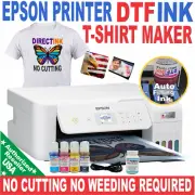 Epson Printer with DTF ink Heat Transfer Print T-Shirt Marker Starter Kit