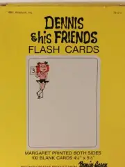 1983 Dennis the Menace and his Friends 100 Blank Flash cards. Margaret