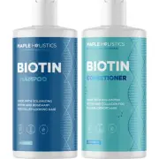 Volumizing Biotin Shampoo and Conditioner Set - Sulfate Free Shampoo and Cond...