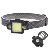LED+XPE Strong Light Magnetic Headlamp Type-C Rechargeable LED Head Flashlight Outdoors Camping Fishing Emergency Headli