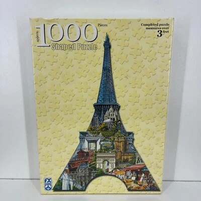 Eiffel Tower Shaped 1,000 Piece Jigsaw Puzzle 2003 Ravensburger FX Schmidt