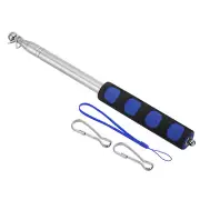 1.6M/5.2ft Telescopic Handheld Flagpoles,1Set Pointer Stick w Sponge Handle Blue
