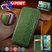 Magnetic Leather Case Flip Wallet Cover For iPhone 16e 16/15/14/13/12/11 Pro Max