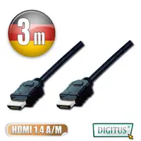 在飛比找ETMall東森購物網優惠-曜兆 DIGITUS HDMI 1.4a圓線3公尺typeA