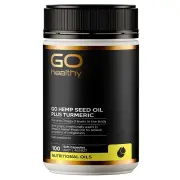 GO Healthy Go Hemp Seed Oil Plus Turmeric Cap X 100