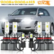 For Toyota Corolla 2001-2004 6500K LED Headlight Fog Light Bulbs Combo KIT White (for: Toyota)