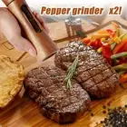 2Pcs Wood Salt and Pepper Grinder Set Manual Salt and Pepper Mills with Emayy