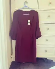 New with tags, Cue red sleeved dress size 8