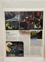 Prey video game Preview Magazine Article print ad wall art Ephemera b