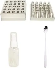 Generic Pill Maker, 25 Holes (8mm), Aluminum Hand Tool, Tablet Mould Tool, Domestic Home Use