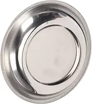 Magnetic Pin Bowl, Stainless Steel Adorable Shape Stable Strong Magnet Magnetic Pin Dish Light Portable for Quilting (Round(4.3x1.2in))
