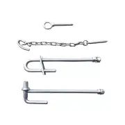 Heavy Duty Long Drop Latch Kit Farm / Field Gate Hinge Latch Set 25NB