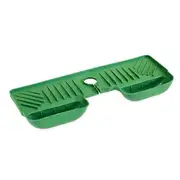 Faucet Splash Pad for Kitchen Sink Draining Mat with Filter Pockets Dish Soap Holder Tray for Kitchen Bathroom Sink green