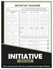 Initiative Tracker Logbook: For Encounter RPG Games, Fast Combat Organization, T