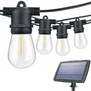 Vibe Lighting LED Solar Powered Festoon Lights 15M