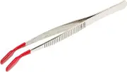 Mipcase Stainless Steel Stamp Tweezers with Grip Multi Use Precision Tool for Stamp Collecting Bead Working and Crafting for Beginners and Experts