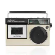 Retro Boombox Cassette Player AM FM SW Radio, Cassette Recorder with Built-in...