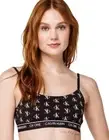 Calvin Klein Women’s CK One Cotton Unlined Bralette ne nwt sz m black logo