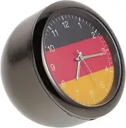 MUCKLILY Mini Dashboard Clock Luminous Quartz Car Clock for Easy Access Tiny Self Adhesive Automotive Vent Watch Convenient Glow Feature for Nighttime Visibility