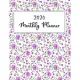 2020 Monthly planner: Weekly and Monthly Calendar Schedule Organizer Jan 1, 2020 to Dec 31, 2020. Sweet purple heart and flower Cover