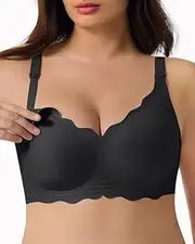[Airsong] Nursing Bras for Breastfeeding Seamless Soft Maternity Bralette Support Wireless Pregnancy Sleep Bras with Extender S-XXL
