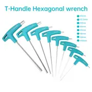Ball End T-Handle Hex Key 2mm-10mm Hexagon Keys Metric Allen Allan Wrench CR-V