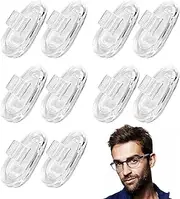 5 Pairs Glasses Nose Pads, Glasses Silicone Nose Pads Anti-Slip, Adhesive Nose Pads Sunglass Pad Spectacle Nose Pads Glasses Pads Nose for Glasses Push in Nose Pads for Glasses Sunglasses Spectacles