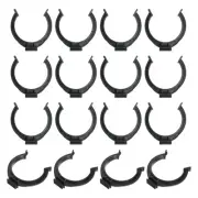 16Pcs 1.93''x1.93'' Plastic Leveler Leg Toe Kitchen Clips Foot Buckle, Black