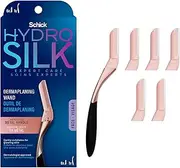 Schick Hydro Silk Dermaplaning Wand for Face with 6 Refill Blades | Dermaplane Peach Fuzz Remover, Eyebrow Razor, Face Razor, Facial Razor, Professional Style Skincare Tool