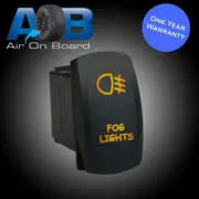 Rocker switch 617O FOG LIGHTS amber ON/OFF waterproof SPST marine