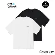 [COVERNAT] 經典LOGO涼爽面料T恤 2件組（白色/黑色） [G7]