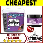 INTERNATIONAL PROTEIN SYNERGY 5 3kg CHOCBANANA // WPI WPC BLEND WHEY ISOLATE &&